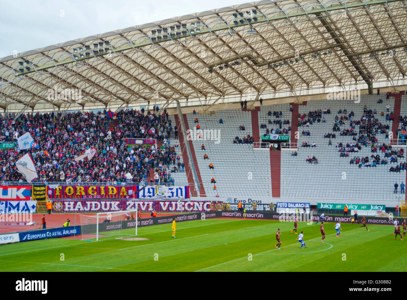 Stadium of Hajduk Split in Dalmatia, Split, Croatia. Hajduk Split stadium  is sports arena for football matches Stock Photo - Alamy