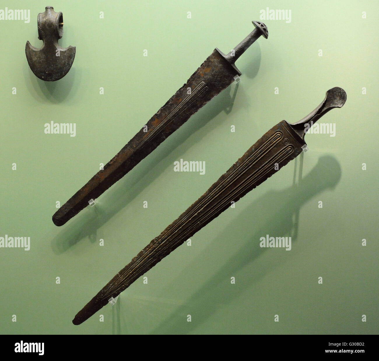 Kingdom of Urartu (9th8th century BC). Battle axe and swords. Bronze