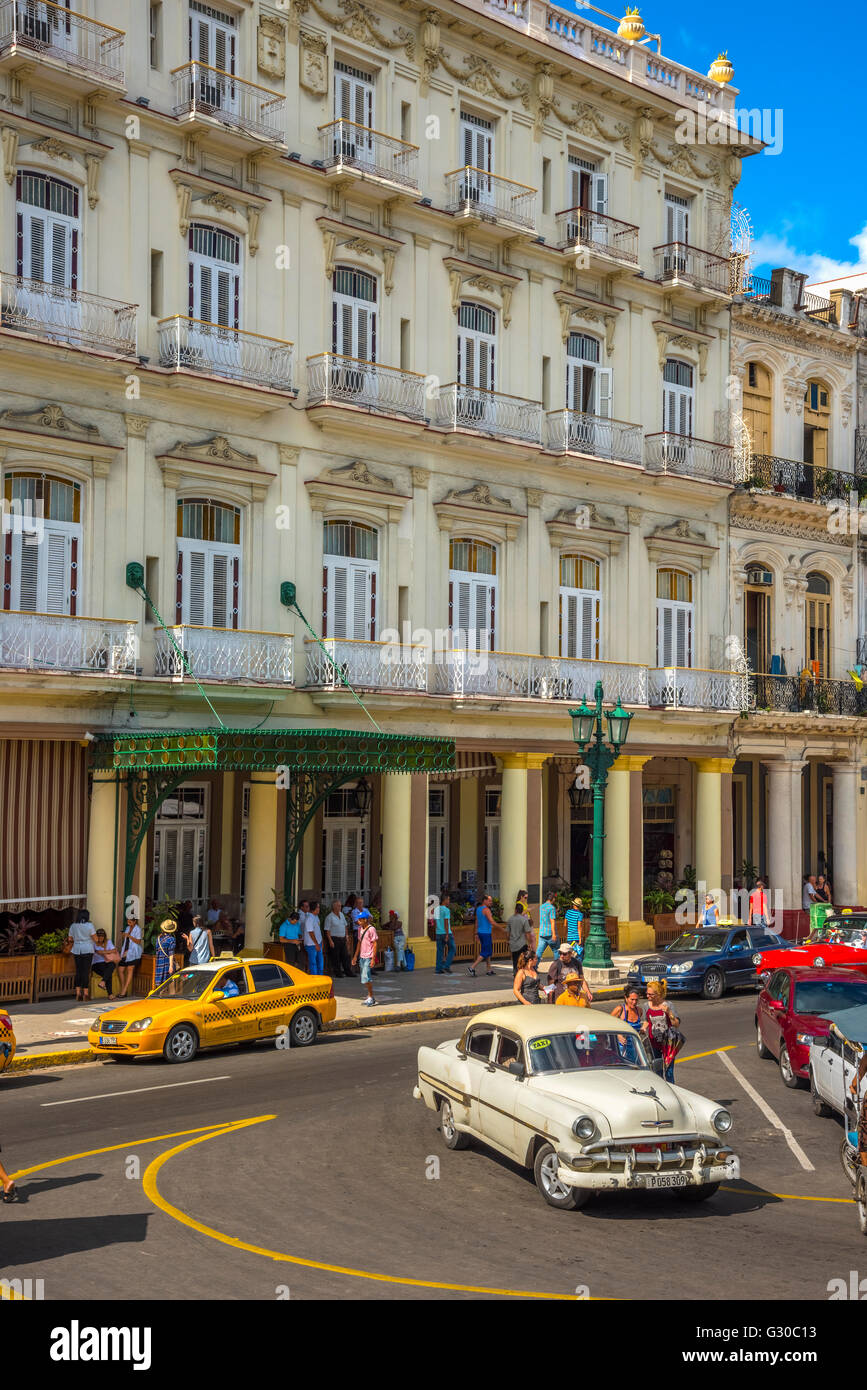 Hotel Inglaterra, Havana, Cuba, West Indies, Caribbean, Central America Stock Photo