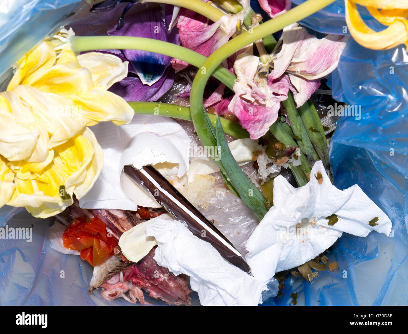The food garbage texture and objects Stock Photo - Alamy