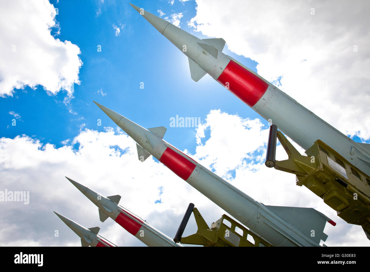 S-125 Neva/Pechora rocket Cub from Soviet Union Stock Photo