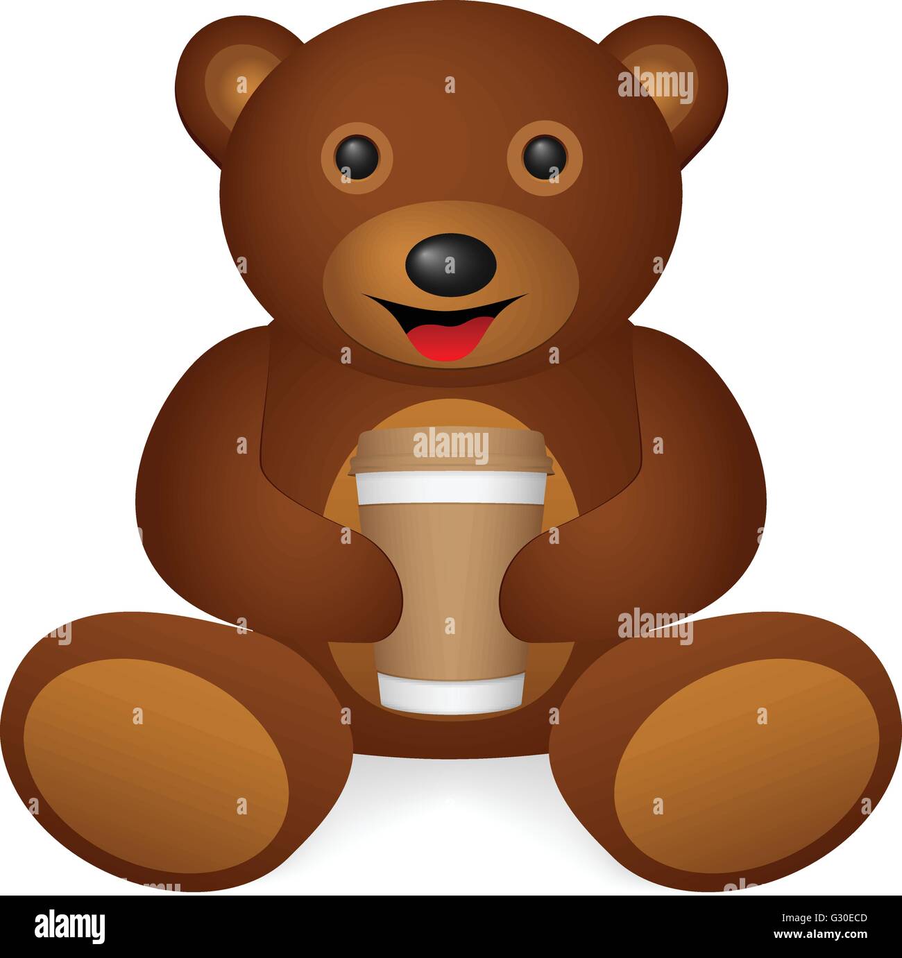 Cute tea vectors hi-res stock photography and images - Alamy