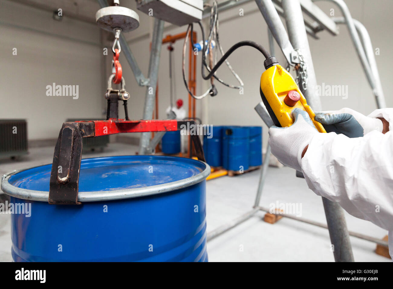 Hazardous materials storage Stock Photo Alamy