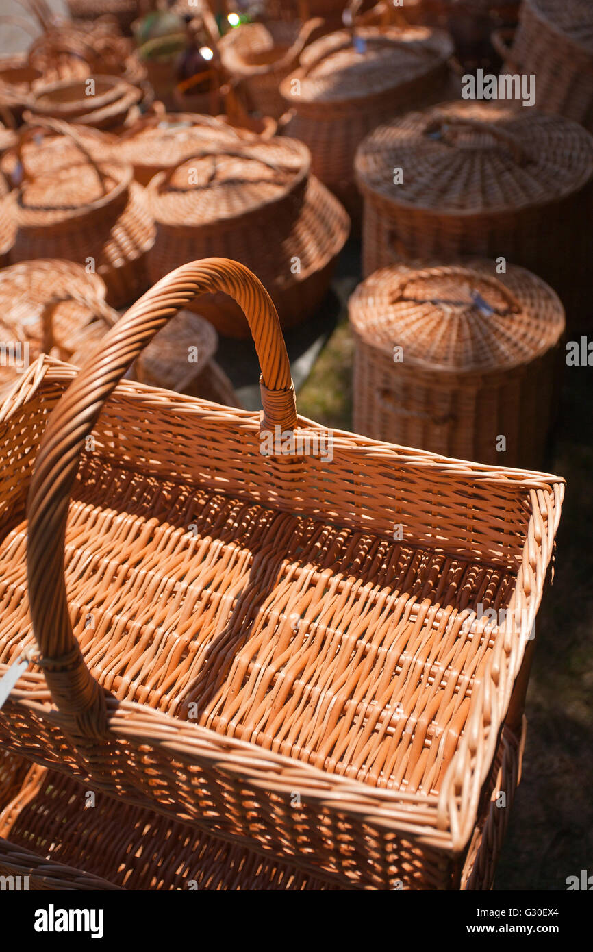 Wicker Baskets High Resolution Stock Photography and Images - Alamy