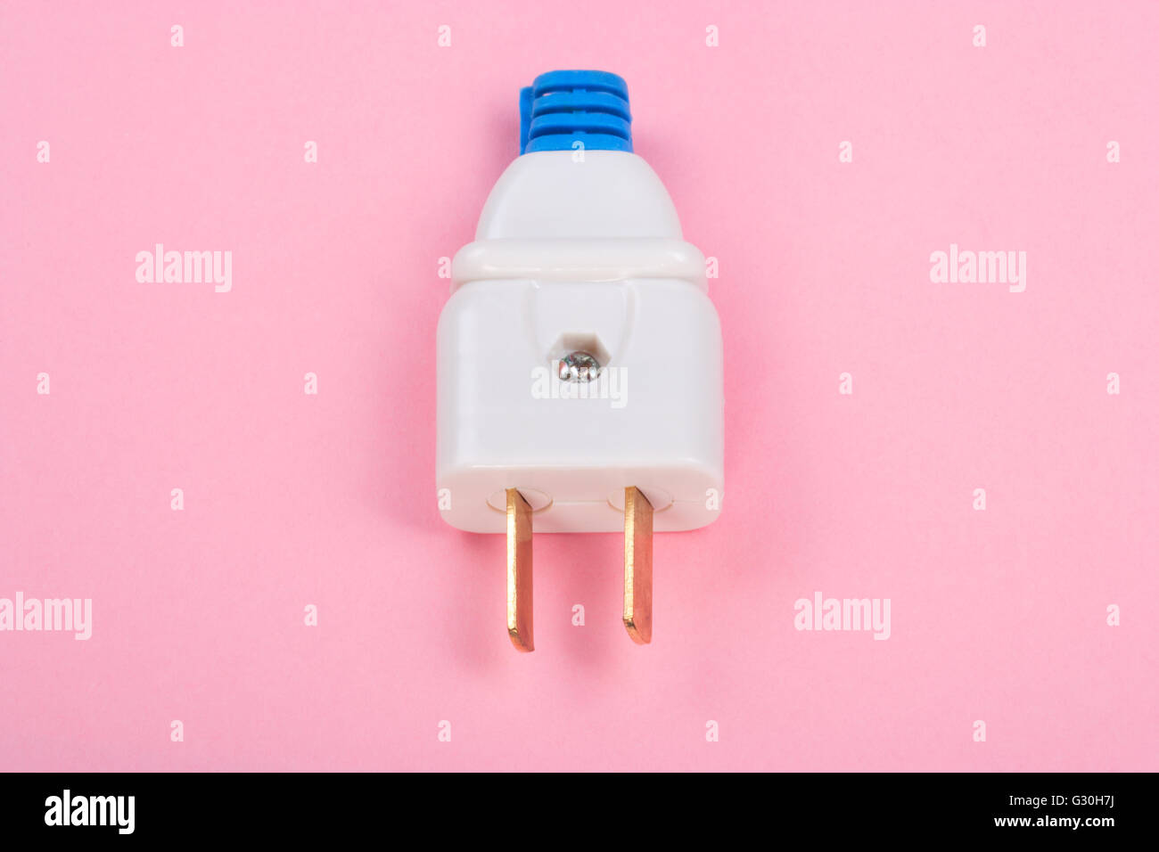 American Outlet Plug on pink background Stock Photo - Alamy