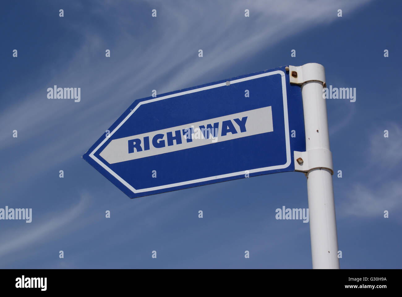 Road sign and words in concept Stock Photo
