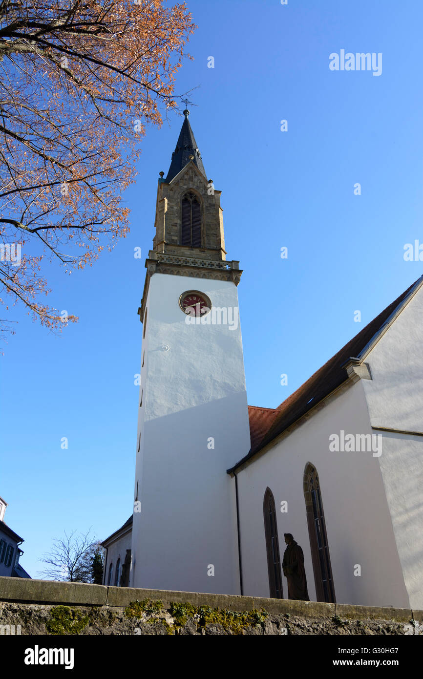 Stiftskirche (collegiate Church), Germany, Baden-Württemberg, Kraichgau-Stromberg, Bretten Stock Photo
