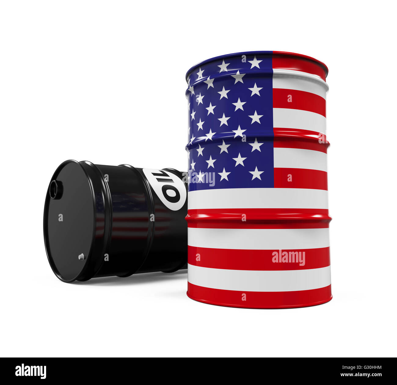 USA Flag Oil Barrel Stock Photo Alamy