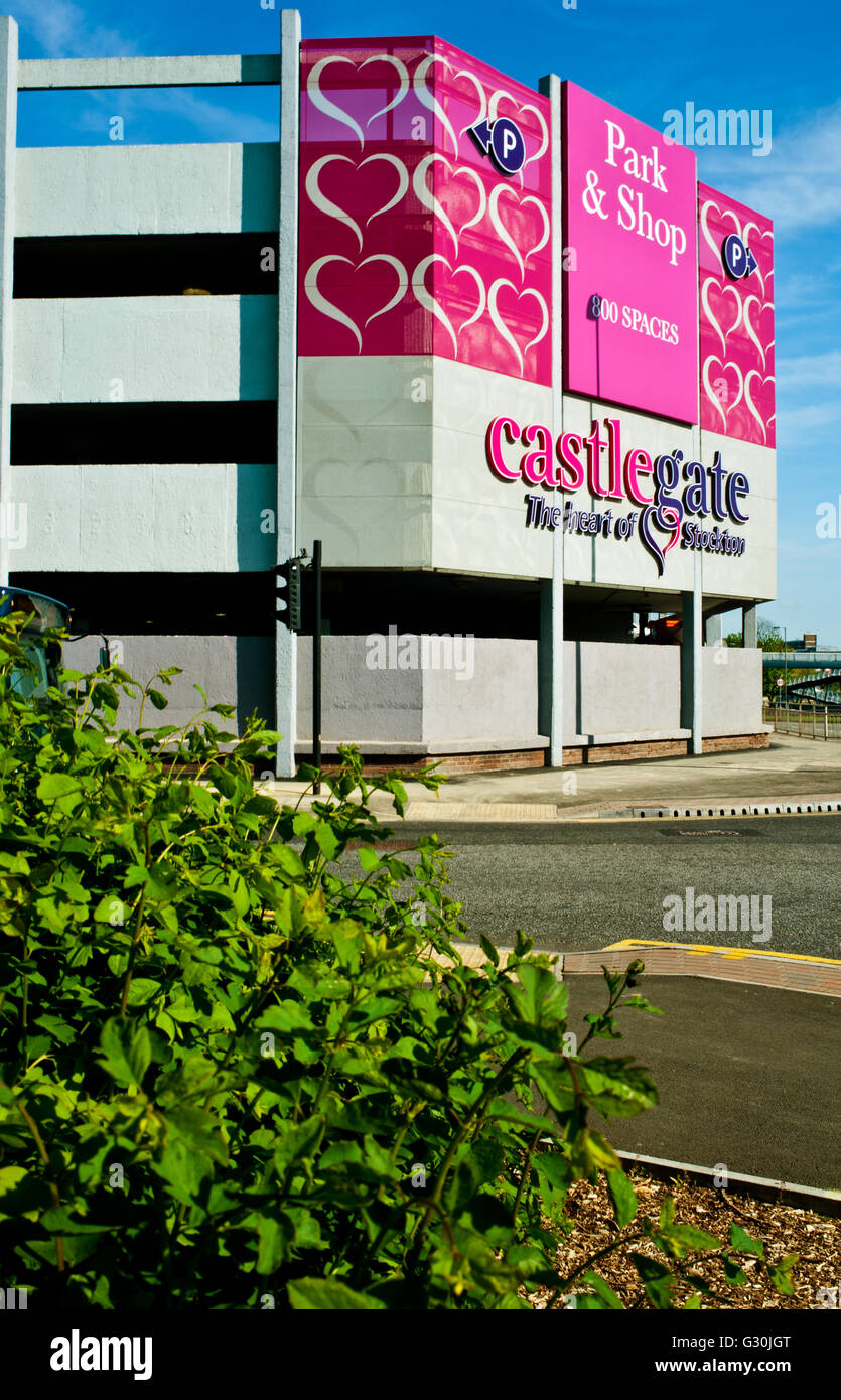 Castlegate Car Park, Stockton on Tees Stock Photo Alamy