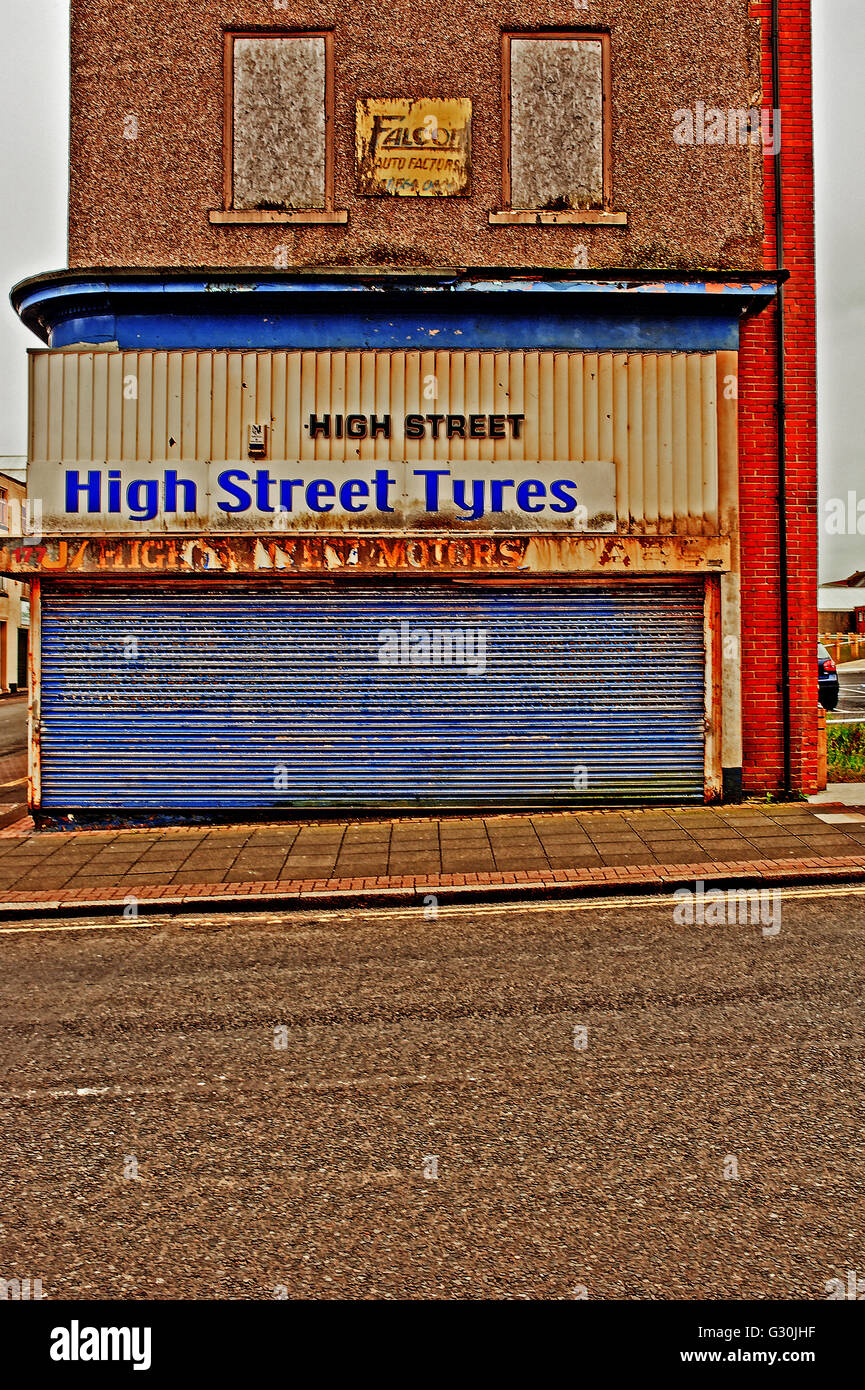 High Street Tyres, Sunderland Stock Photo Alamy