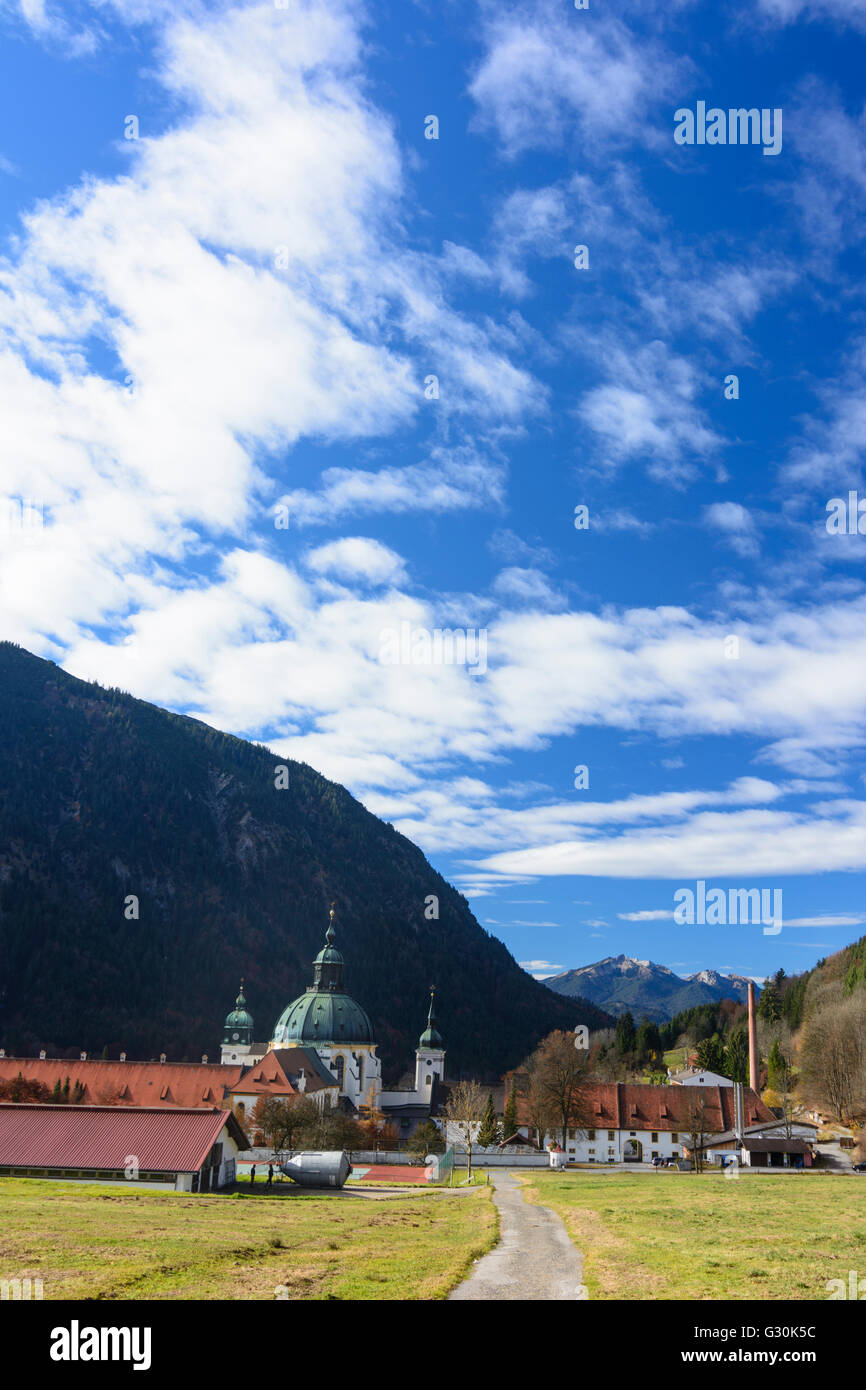 Ettal Abbey, Germany, Bayern, Bavaria, Oberbayern, Upper Bavaria, Ettal Stock Photo