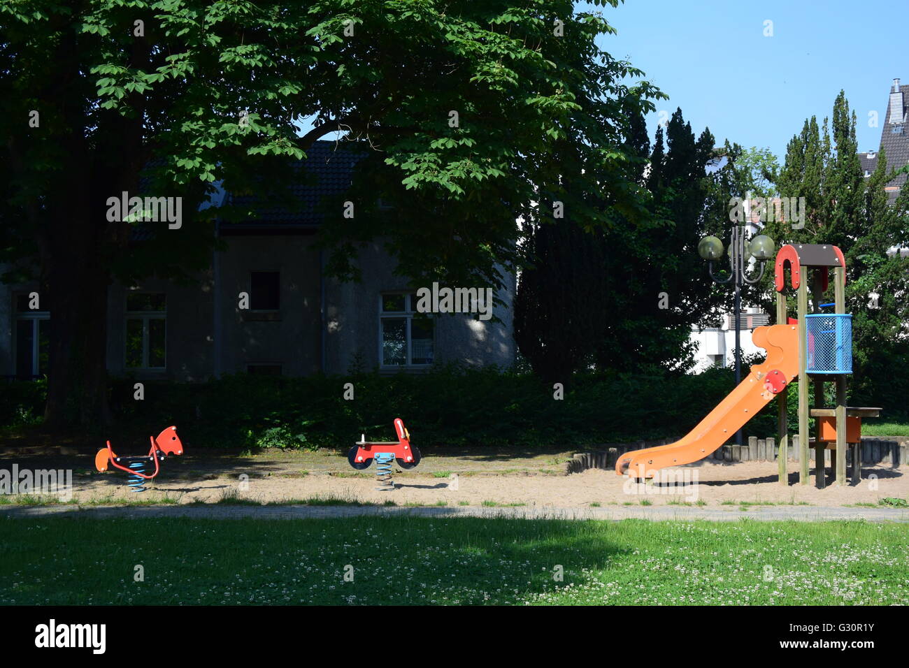 playground in Bonn, Germany Stock Photo