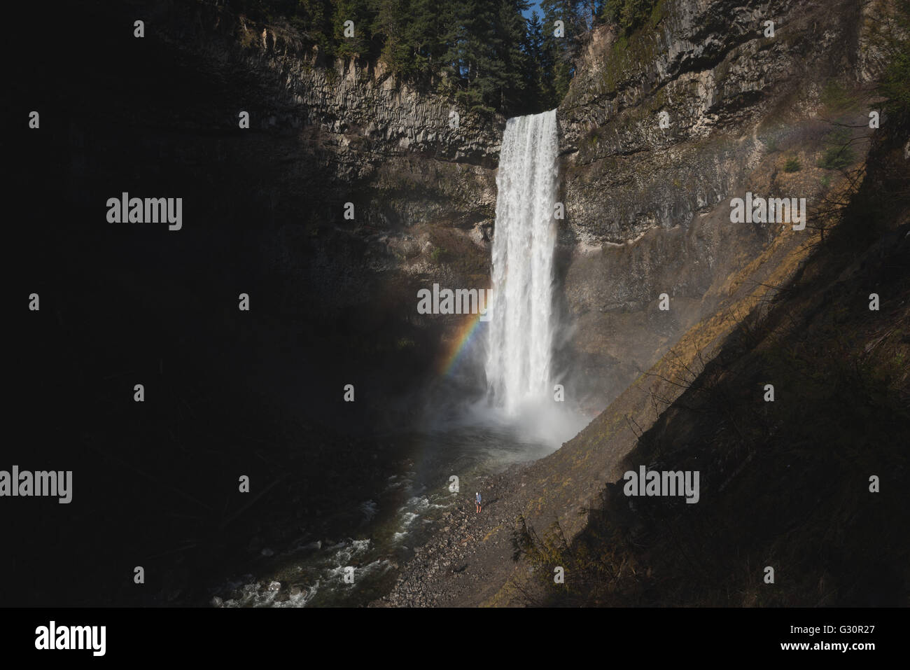 Brandywine falls near Whistler in Canada Stock Photo Alamy