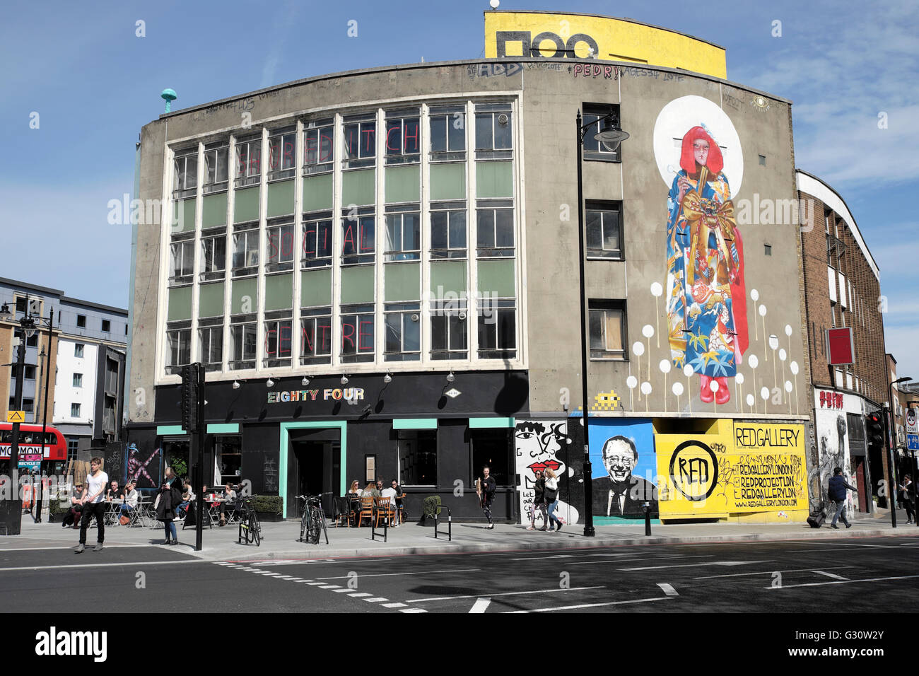 Shoreditch Social Centre and Red Gallery Rivington Street, London EC2A