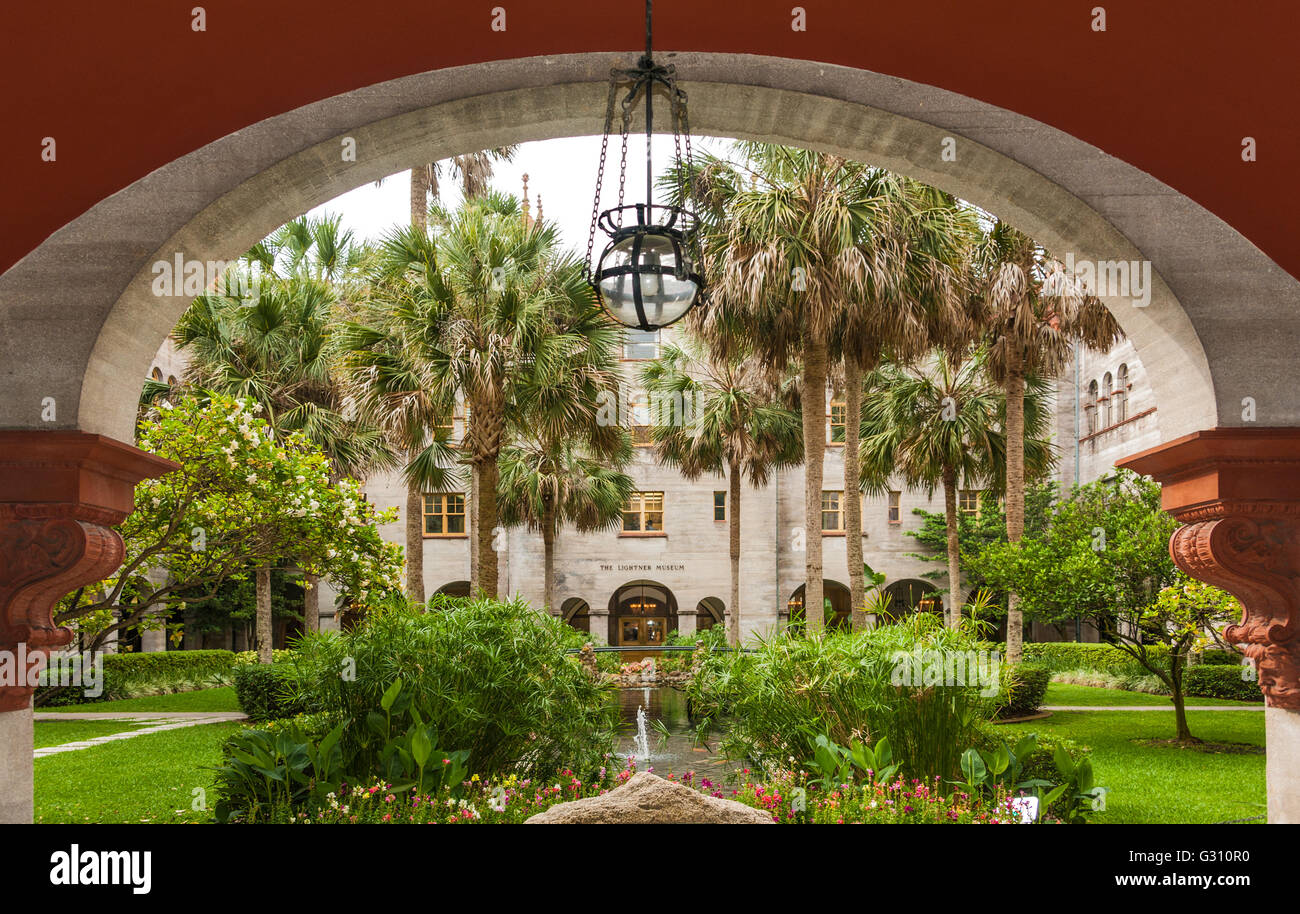 The Lightner Museum is a Spanish Renaissance Revival architectural style landmark in downtown St. Augustine, Florida. (USA) Stock Photo