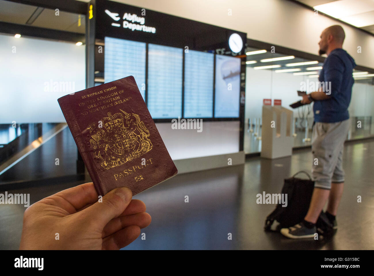 Eu passport airport hires stock photography and images Alamy