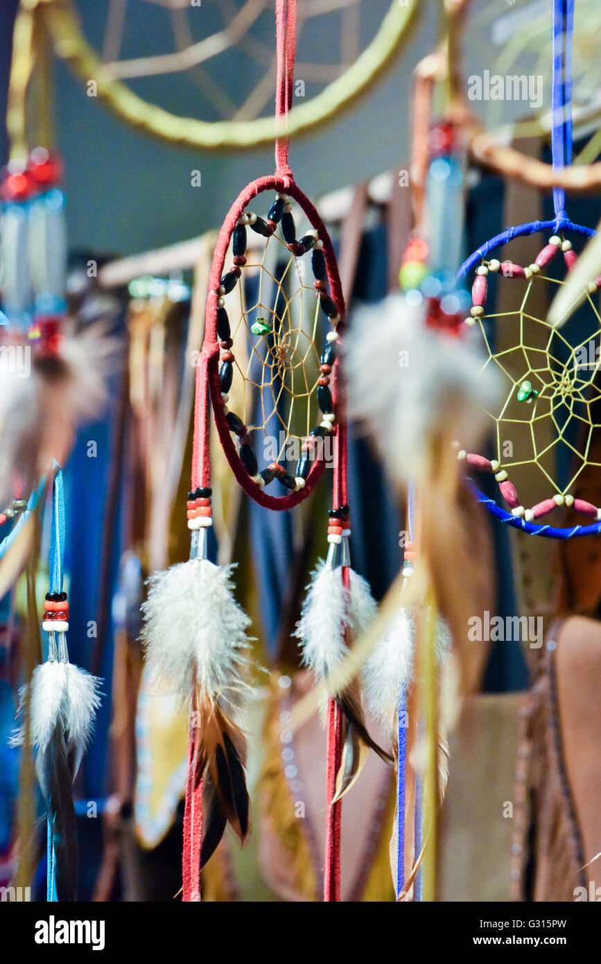 Indigenous dreamcatchers Canada Stock Photo Alamy