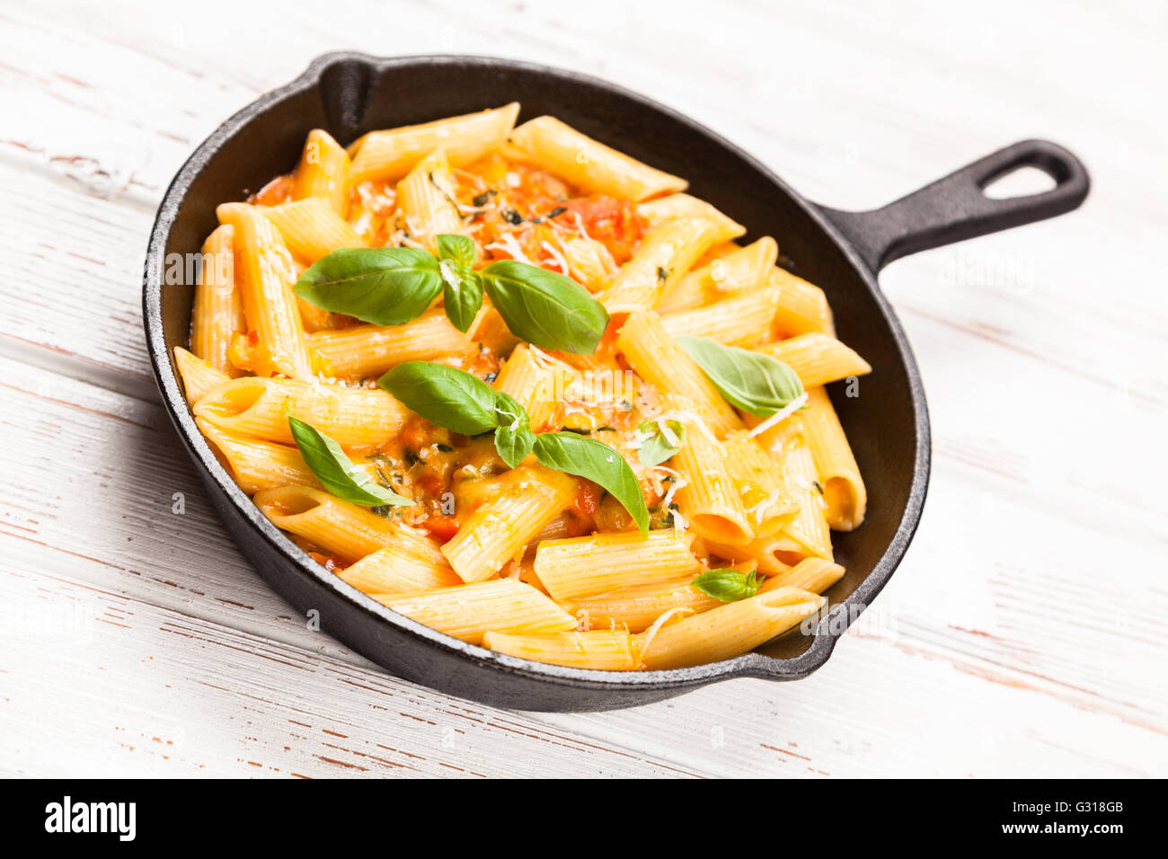 Traditional penne pasta Stock Photo Alamy