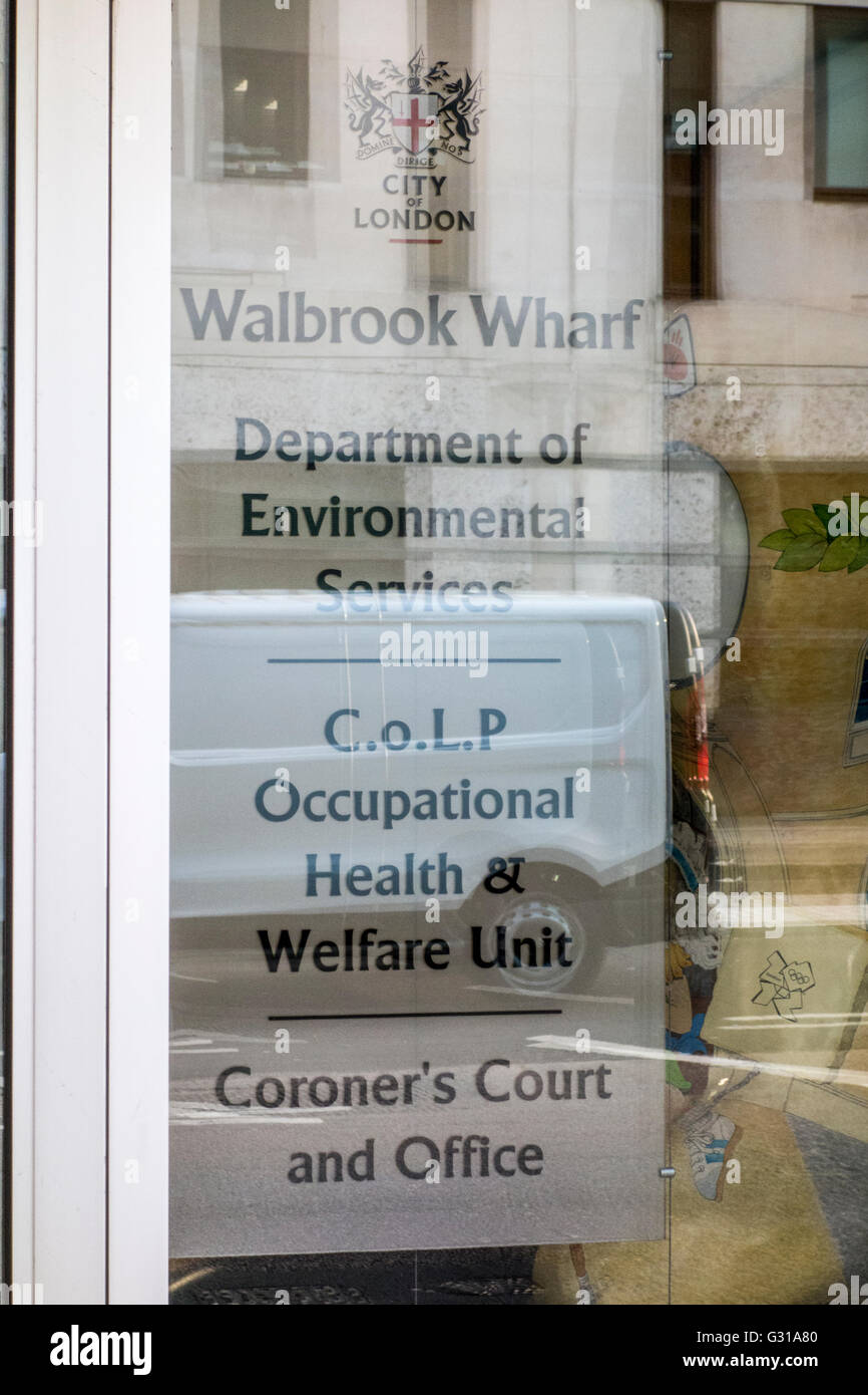 City of London, Coroner's Court. London, UK Stock Photo Alamy