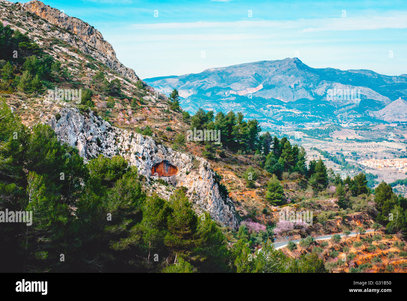Scenic rocky mountains. Spain Stock Photo