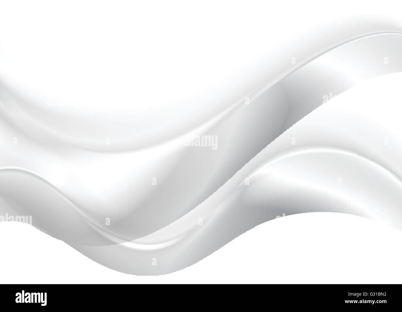 Abstract smooth blurred grey waves background. Vector graphic art wavy ...