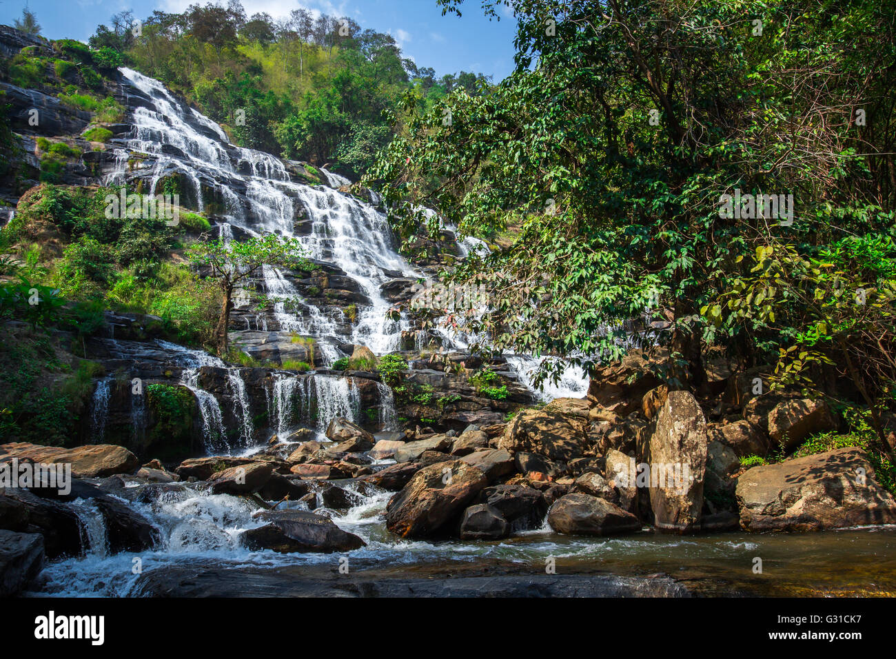 Mae Ya Waterfall, Chiang Mai, Thailand Stock Photo - Alamy