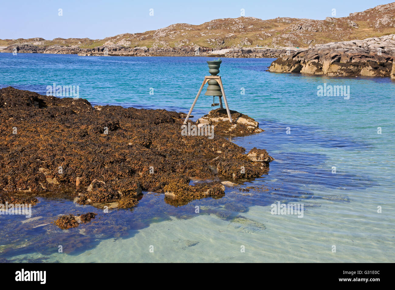 Tide and Tide Bell Bosta Beach Great Bernera Stock Photo