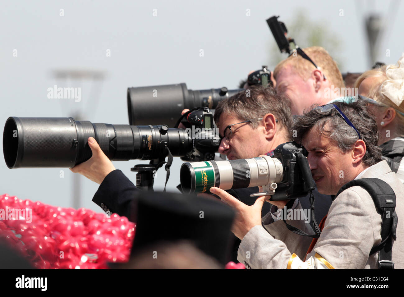 Ascot, United Kingdom, Press photographer at work Stock Photo – Alamy