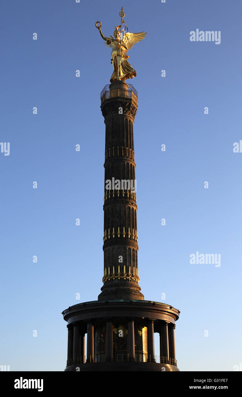 Berlin, Germany, the Victory Column at the Great Star Stock Photo