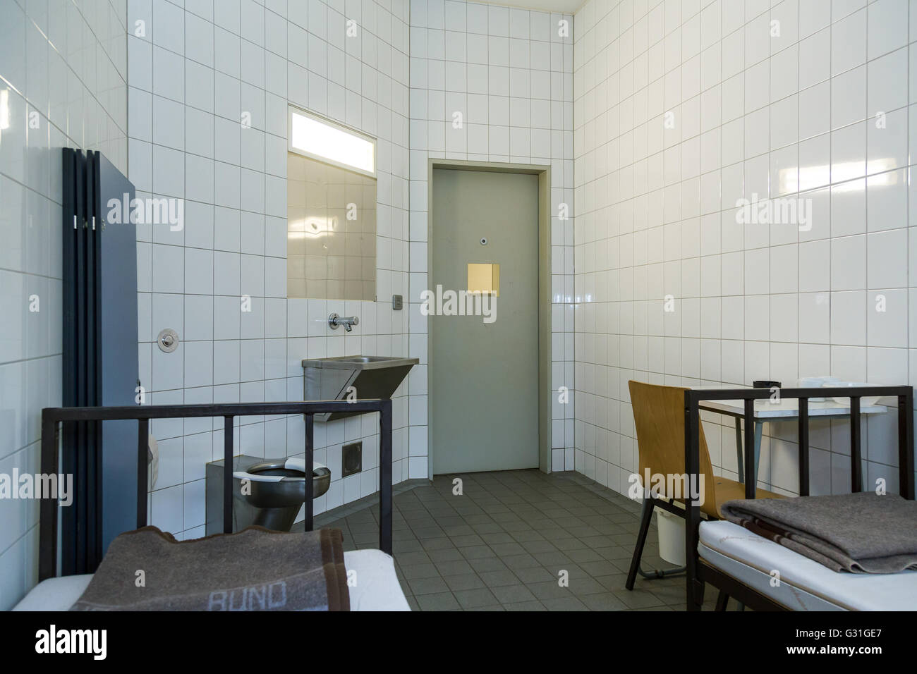 Bremen, Germany, prison cell of police custody Stock Photo