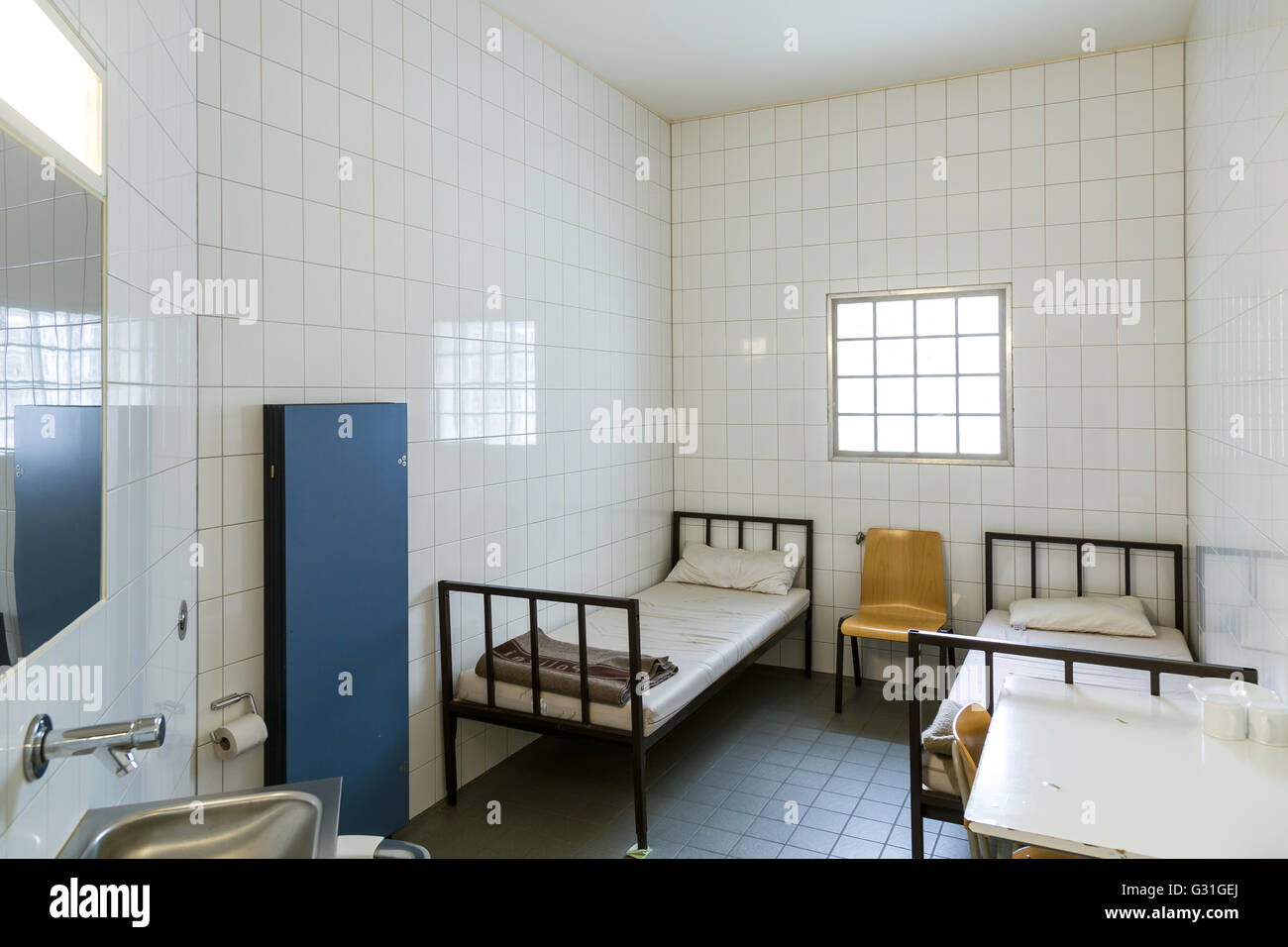 Bremen, Germany, prison cell of police custody Stock Photo