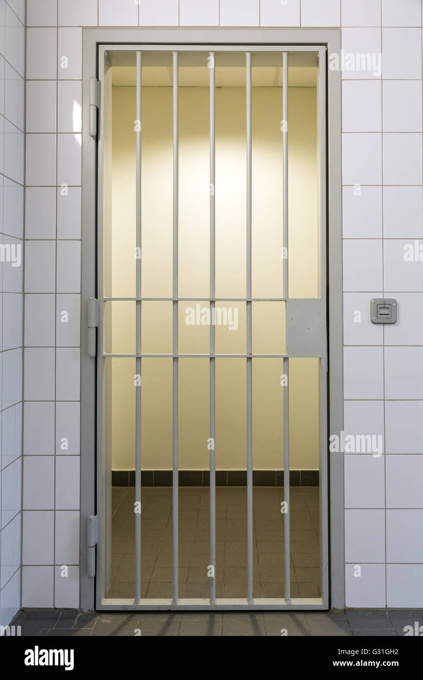 Bremen, Germany, group cell of police custody Stock Photo