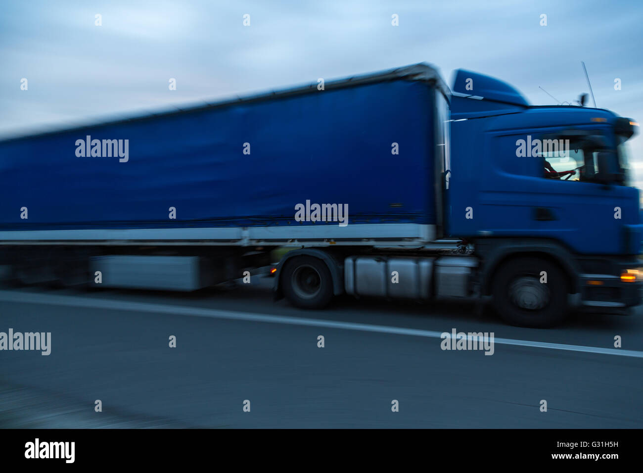 Trucks on the e65 motorway hi-res stock photography and images - Alamy