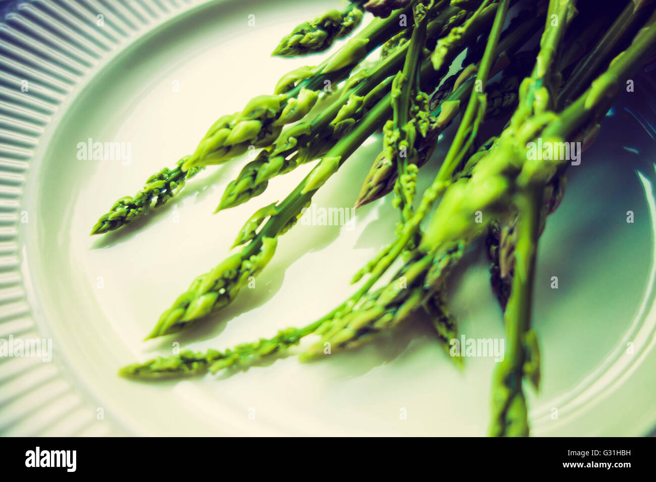 WILD ISTRIAN ASPARAGUS Stock Photo