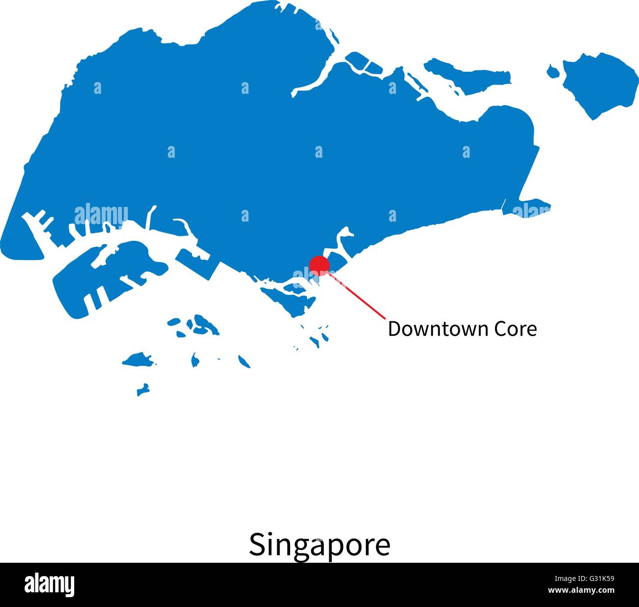Singapore Downtown Map