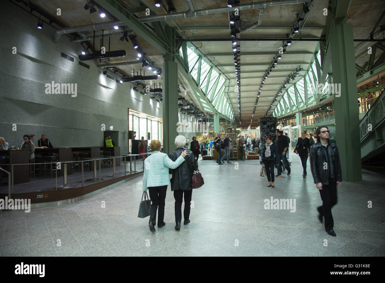 Berlin, Germany, people in the shopping mall of the bikini-house Stock Photo