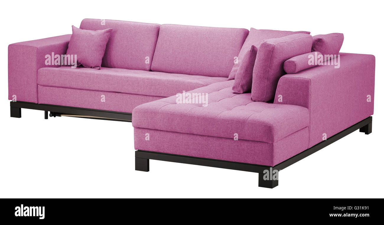 Corner sofa isolated on white include clipping path Stock Photo Alamy