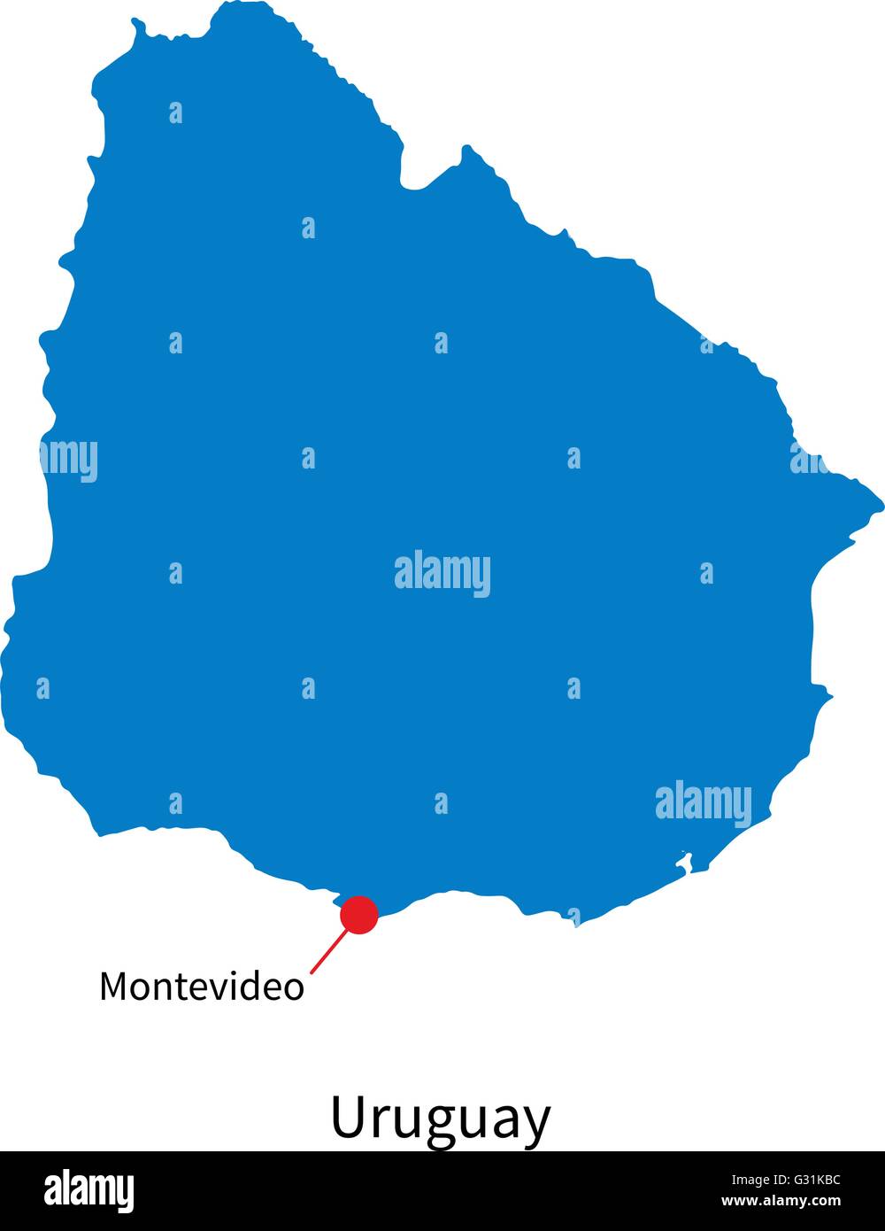 Capital Of Uruguay Map