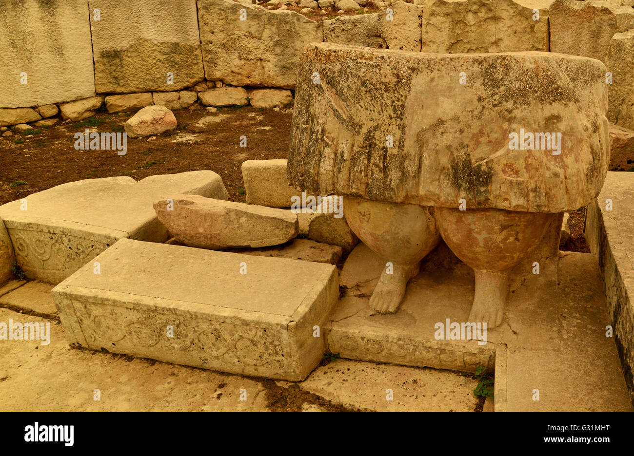 Tarxien Temples, Malta Stock Photo