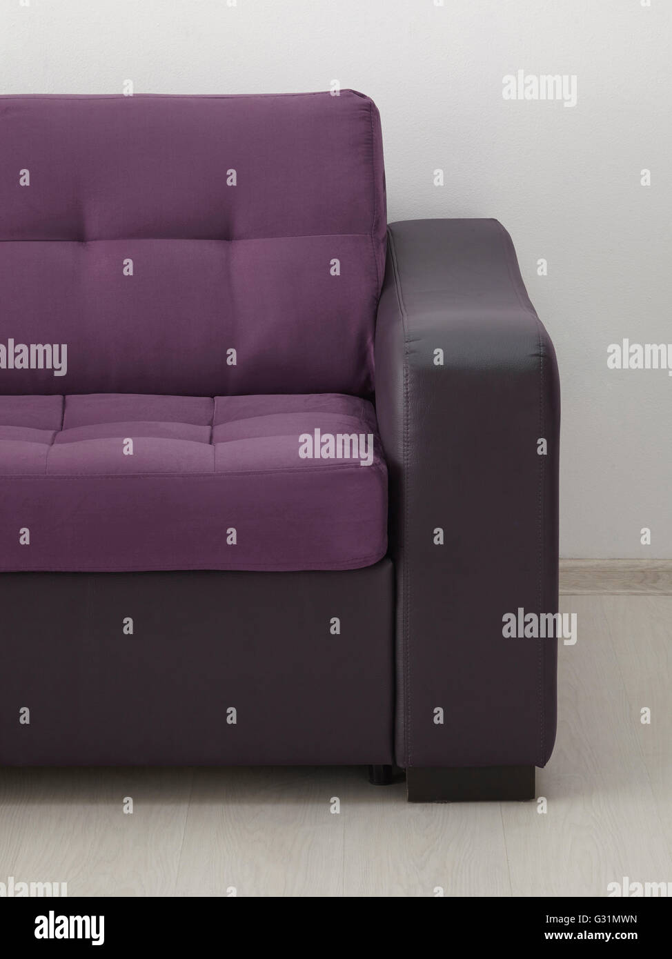 Leather sofa. Include clipping path Stock Photo