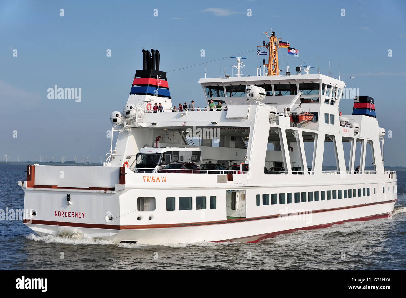 Norden, Germany, ferryboat Frisia IV Stock Photo