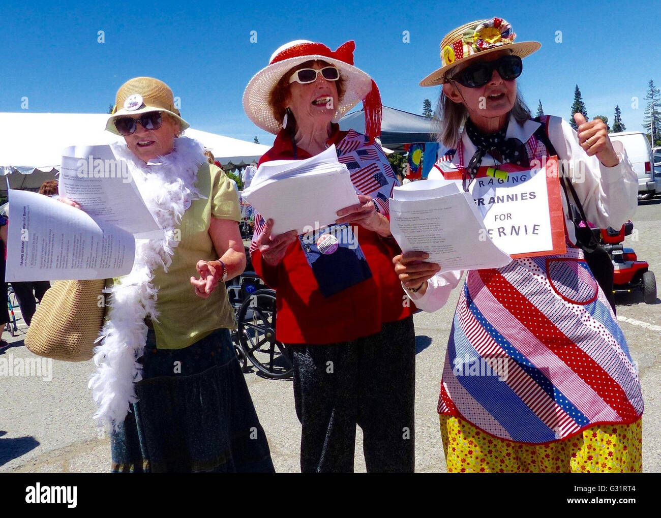 Palo Alto California USA 02nd June 2016 The Raging Grannies 69