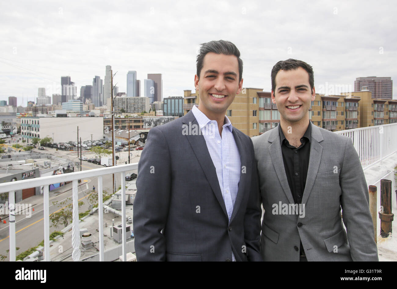 Los Angeles, California, USA. 25th May, 2016. Daniel Neman, left, 28