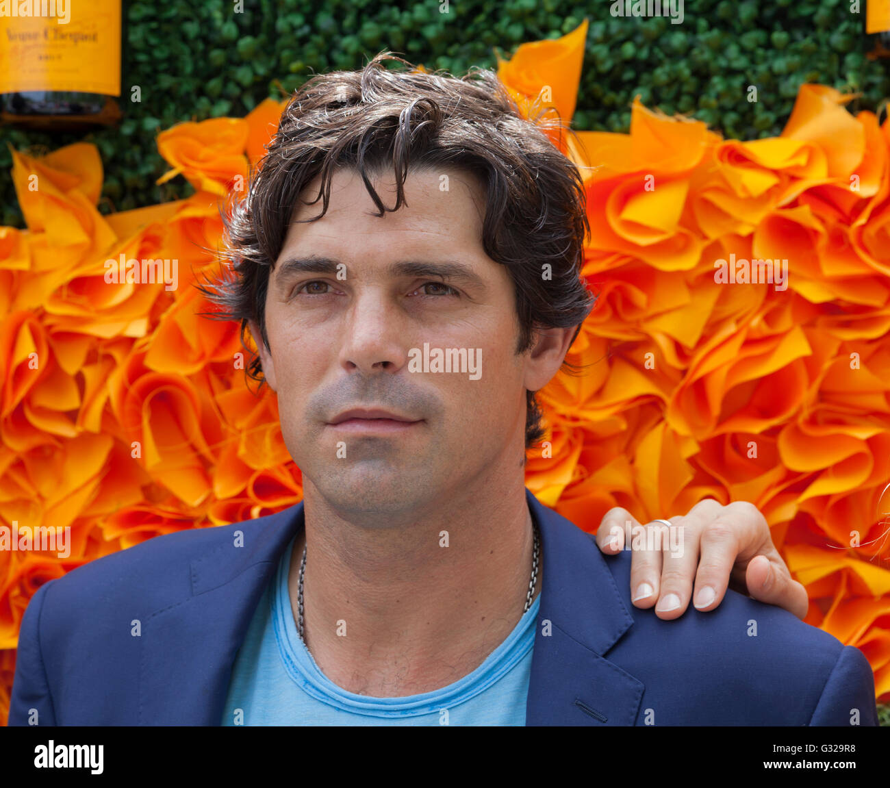Jersey City, NJ USA - June 4, 2016: Nacho Figueras attends 9th annual Veuve Clicquot Polo Classic at Liberty State Park Stock Photo
