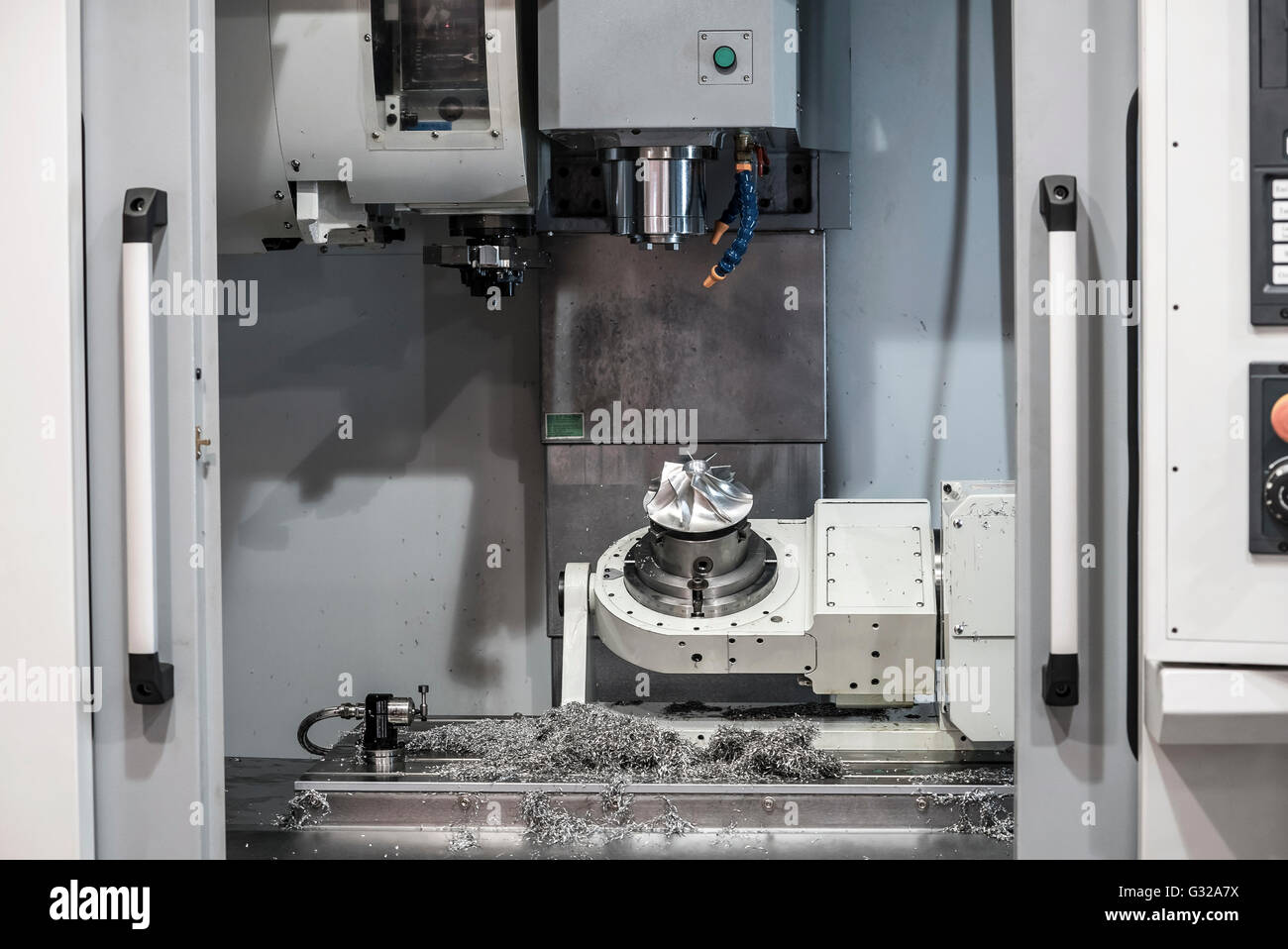 Industrial CNC machine Stock Photo