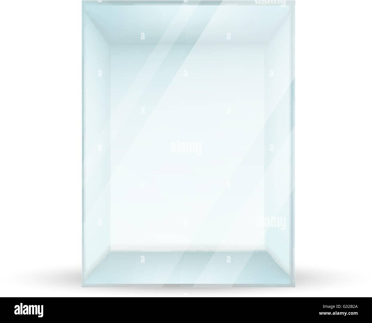 White clear empty box Stock Vector Images - Alamy