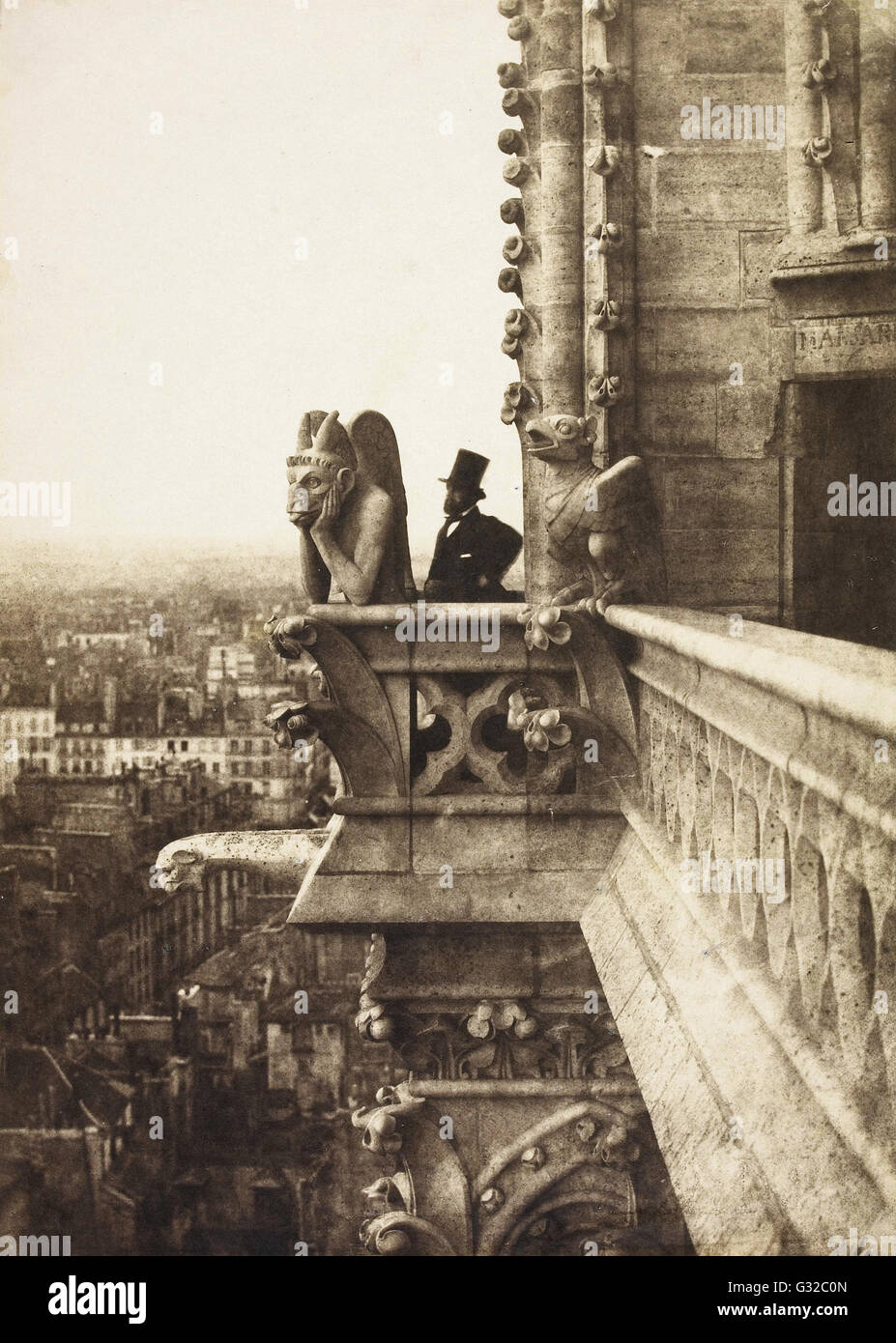 Charles Nègre - The Vampire   - Musée d’Orsay, Paris Stock Photo