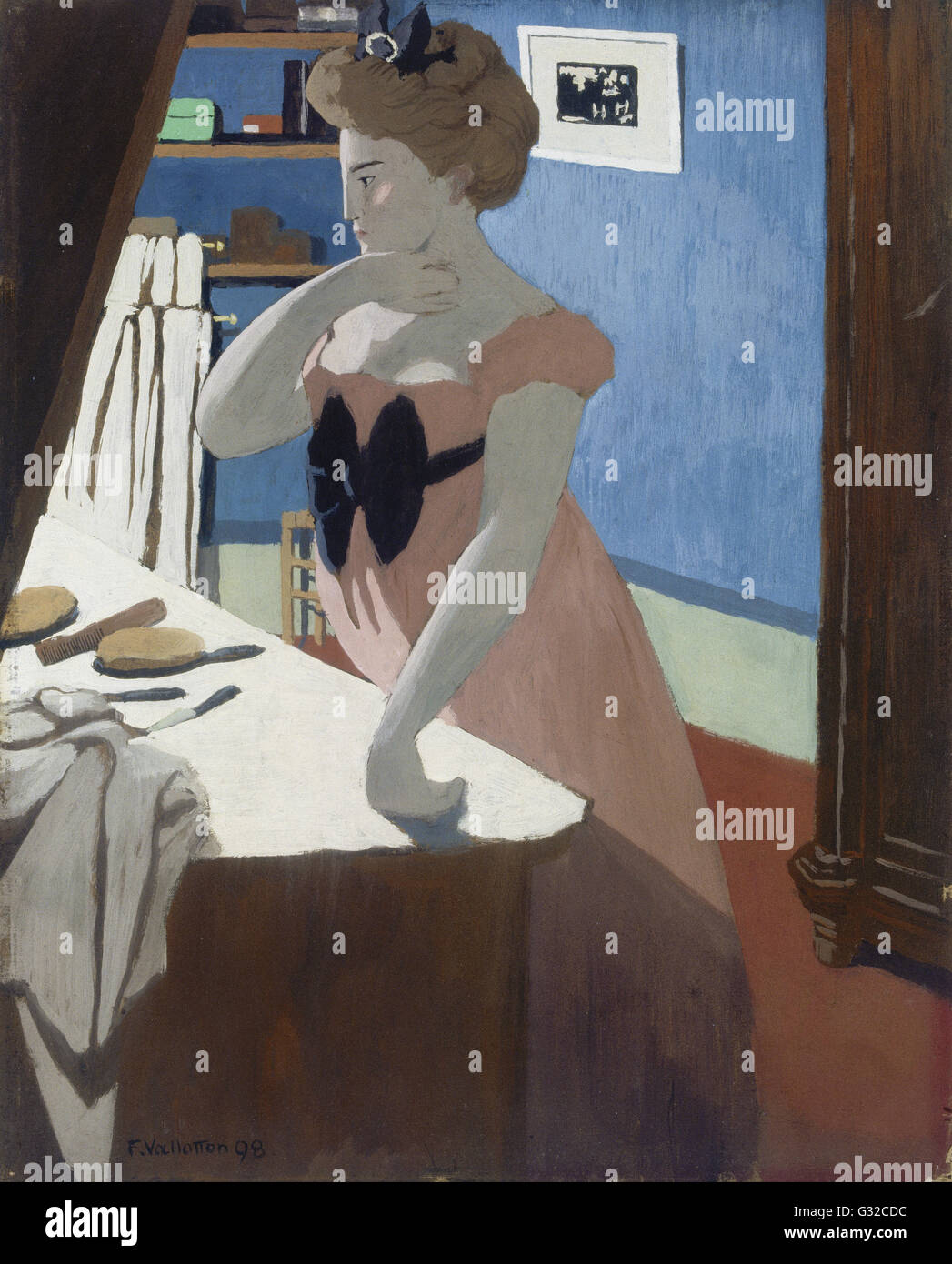 Félix Vallotton - Misia at Her Dressing Table  - Musée d’Orsay, Paris Stock Photo