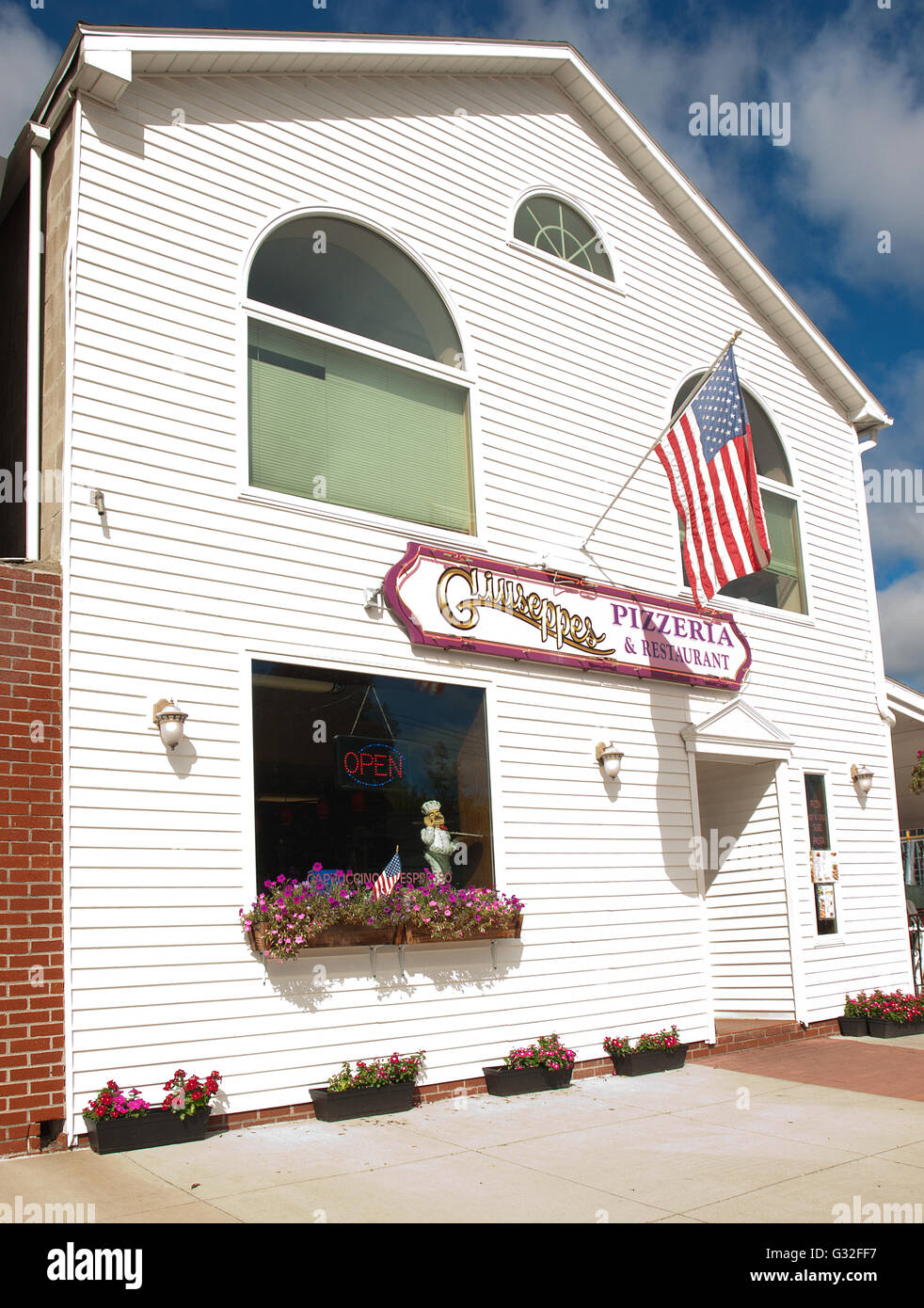 Giuseppes Pizzeria and Restaurant, Lake New York Stock Photo