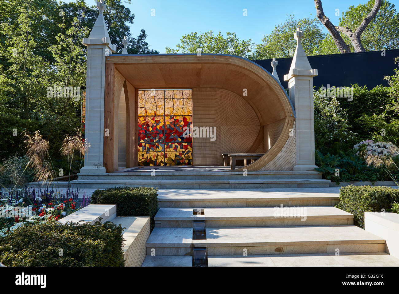 Chelsea Flower Show 2016 Matthew Wilson A Garden for Yorkshire Stock Photo